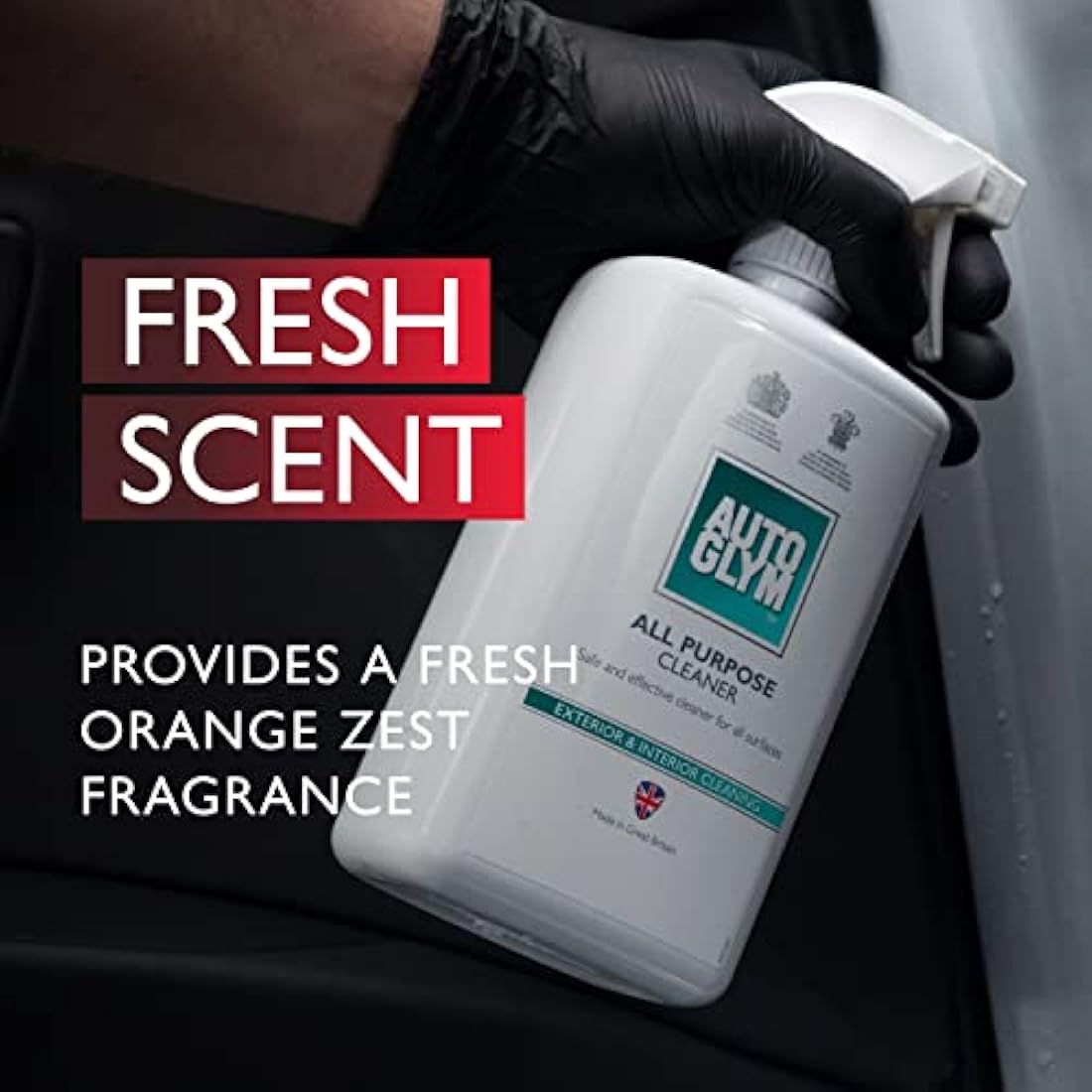 Autoglym All Purpose Cleaner, 1L, For Exterior and Interior Car Care, Trigger Spray Application, Car Interior Cleaner, Wheel Cleaner, Car Upholstery Cleaner, Car Cleaner