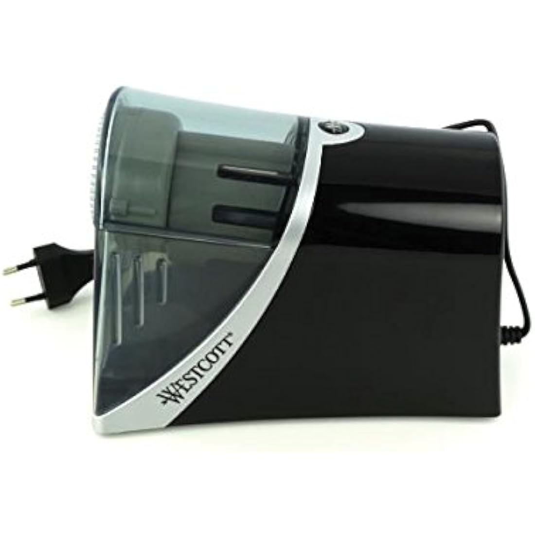 Westcott E-15509 00 iPoint Axis Electric Sharpener with Automatic Sharpener, 6 Different Openings, Grey/Black