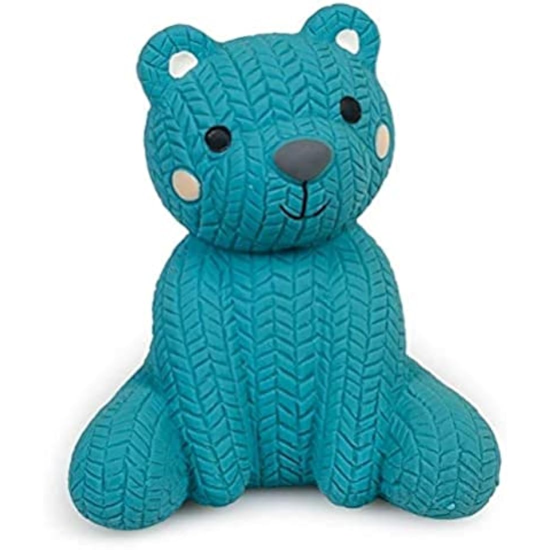 Petface Little Petface Teddy Bear Latex Chew Dog Toy, Blue (Pack of 1)