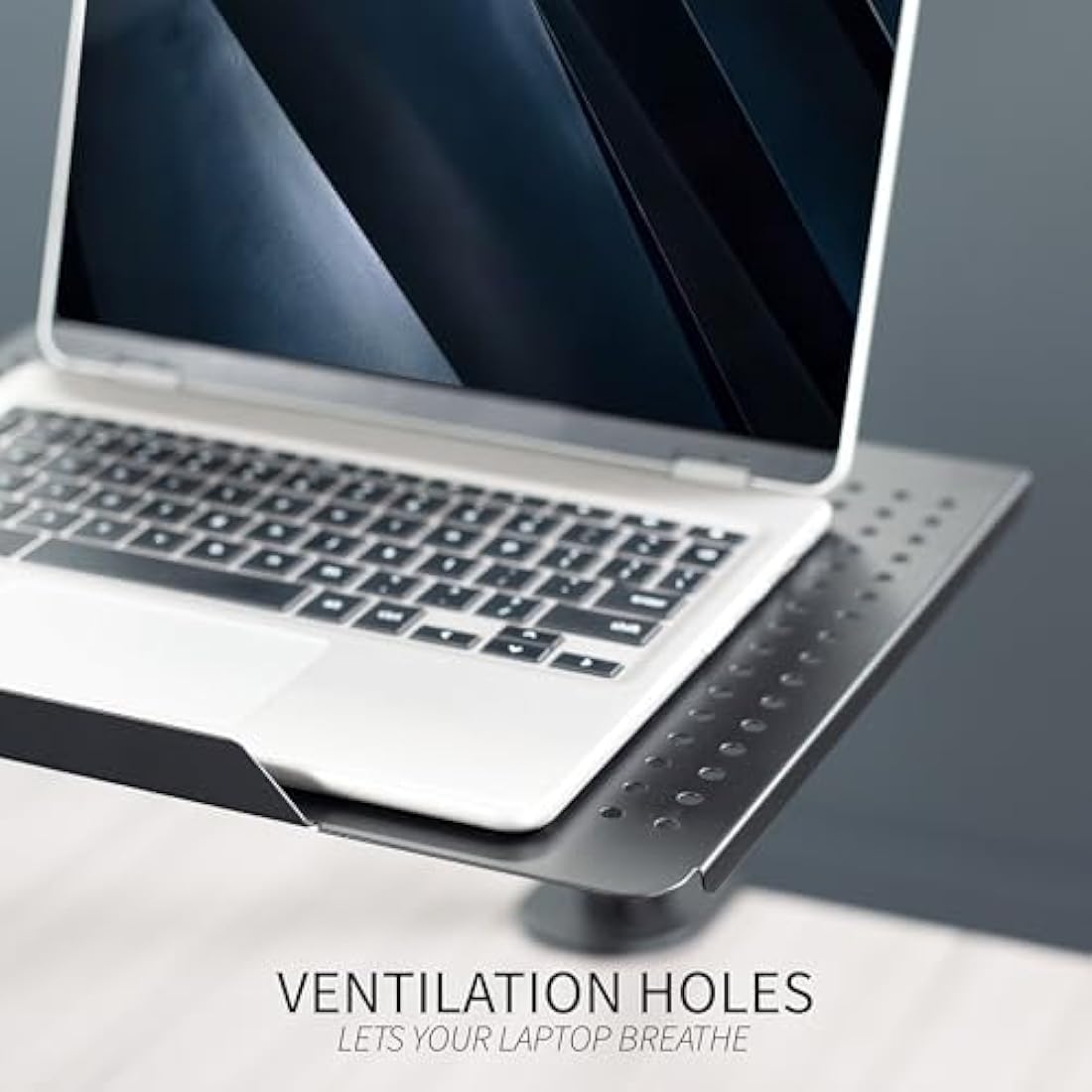 VIVO Single Laptop Notebook Desk Mount Stand - Fully Adjustable Extension with C Clamp (STAND-V001L)