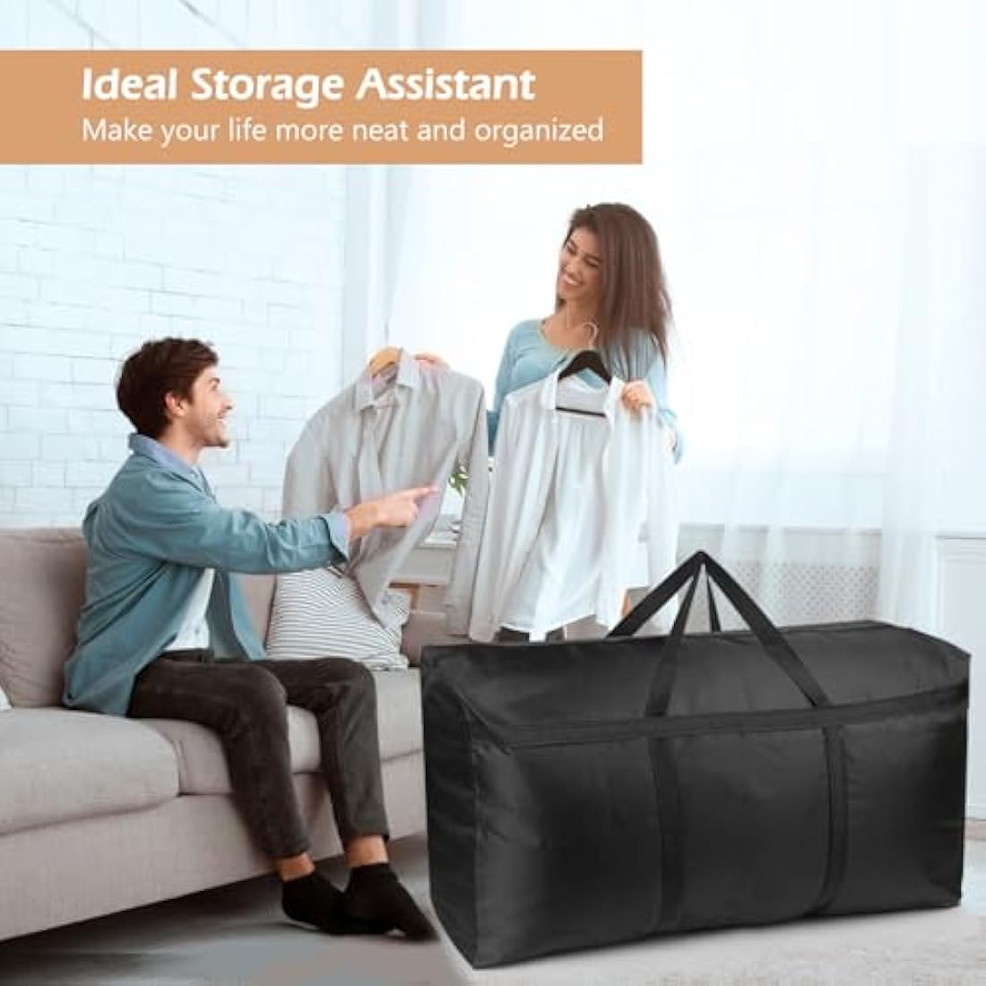 Large Storage Bags Clothes,House Moving Boxes Large,Strong Packing Bags for Moving