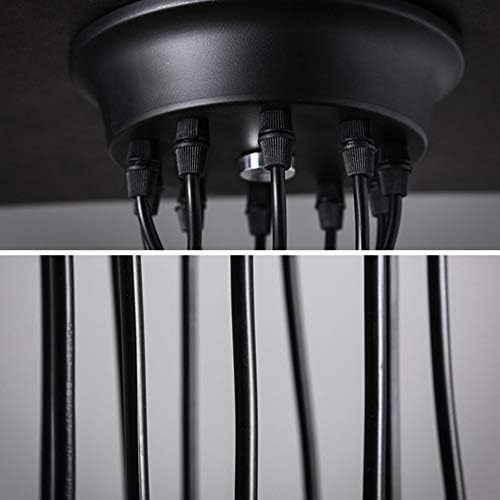 Lrpiyvo Spider Lights Pendant Lighting Ceiling Chandelier, E27 Vintage Ceiling Lights Industrial Light Fitting, 3/5/6/7/8/10 Heads Chandelier