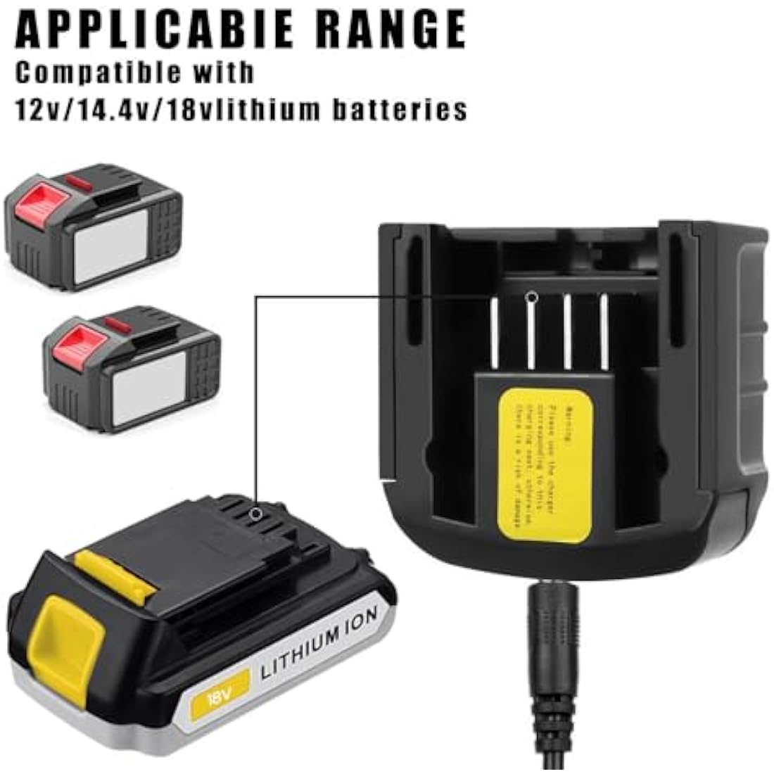 CJBIN 18V LithiumIon Battery Charger for Black & Decker, Replacement LCS1620 for Black & Decker Charger,Drill Li-ion Battery Chargre LBXR20 LBXR20-OPE LB20 LBX20 LBX4020 LB2X4020 LBXR2020-OPE,UK Plug
