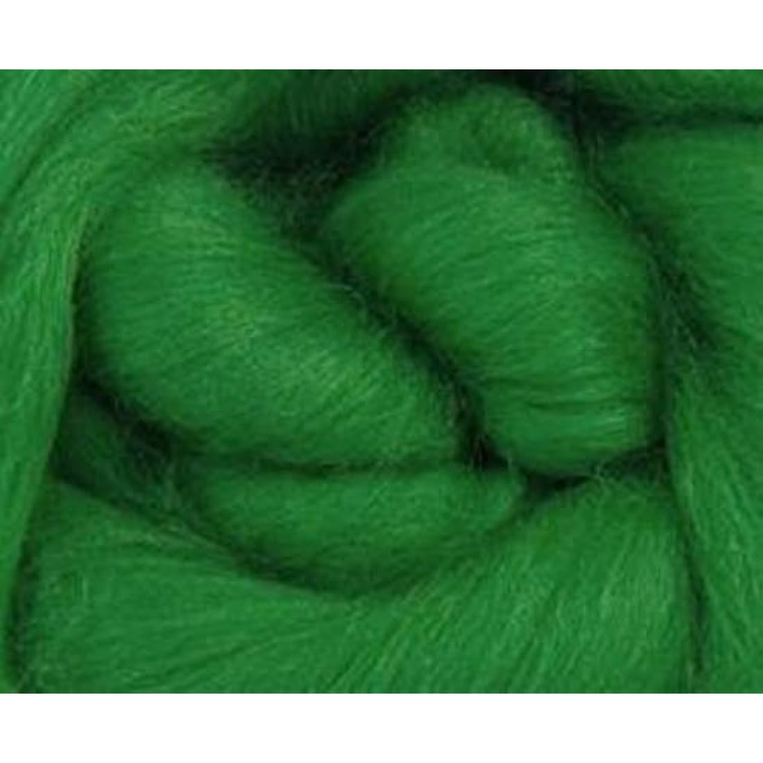 Merino Wool Tops - WOODLAND GREEN - Pack of 9 for needlefelting, wet felting, spinning