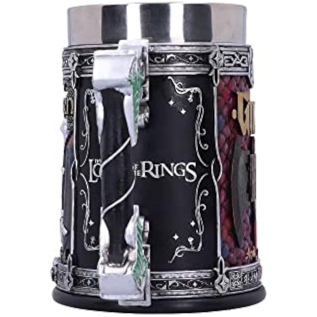Nemesis Now Officially Licensed Lord of The Rings The Fellowship Tankard, Multi Coloured, 15.5cm