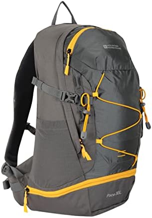Mountain Warehouse Pace 30L Rucksack - Hydration Compatible Backpack, Airflow Back System Rucksack, Packaway Rain Cover - For Travelling, Camping, Hiking
