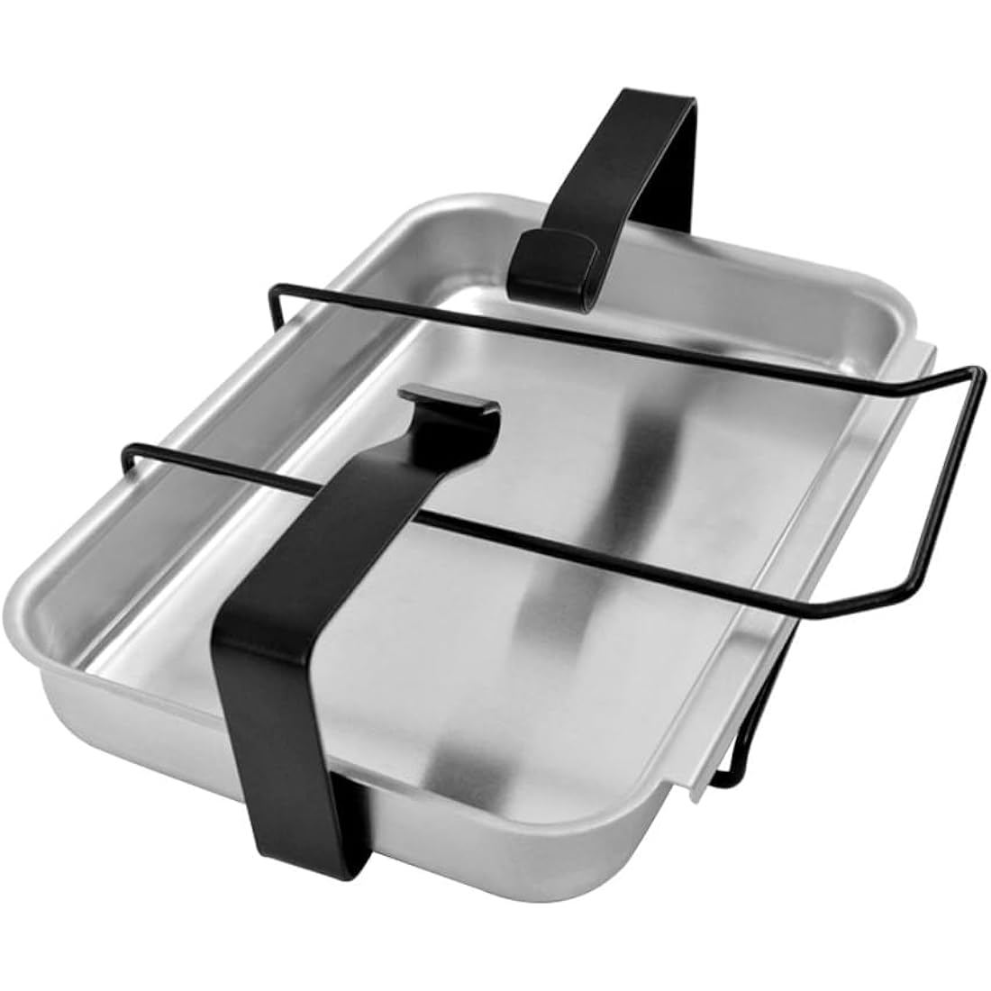 onlyfire Aluminum Catch Pan and Holder/Grease Collection Pan Drip Pan for Weber Gas Grill