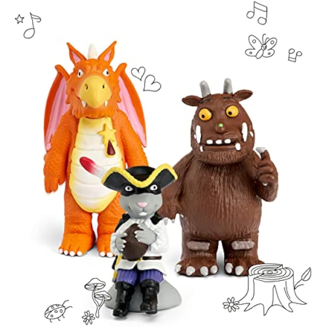 tonies Toniebox Julia Donaldson Bundle Incl. 1 Creative and 3 Characters, The Gruffalo, Zog, and Highway Rat, Kids Presents, Screen-Free Audiobooks and Kids Music Player, Early Learning Toys, Pink