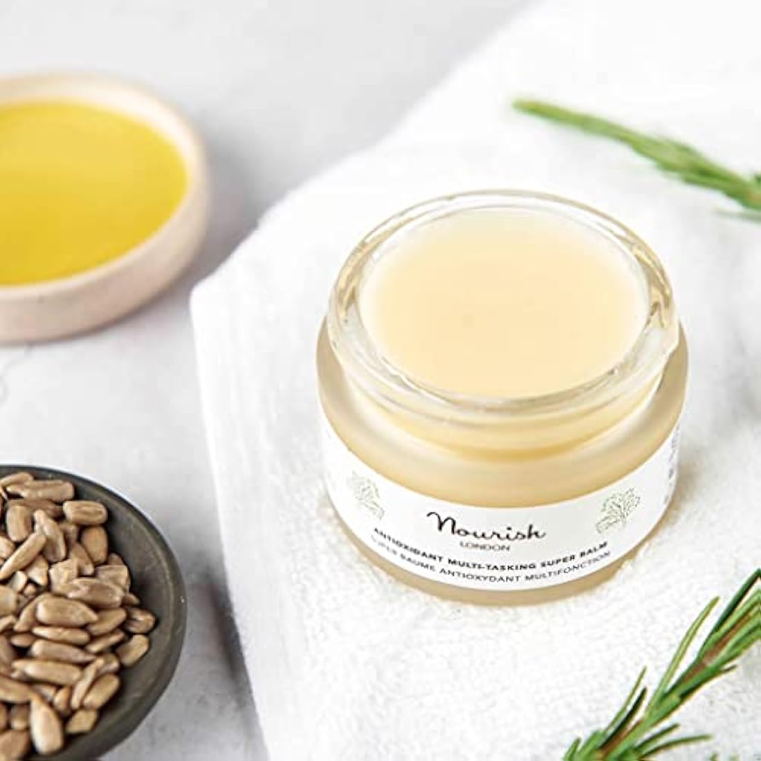 Nourish London Antioxidant Multi-Tasking Super Balm 50ml | All-in-One Anti Ageing Beauty Balm | Natural Plant Oils | Cruelty-Free | 100% Vegan