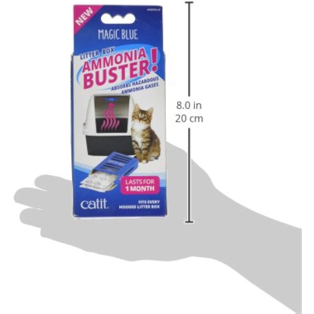 Catit Magic Blue Ammonia Buster - Reduces Urine Odour and Smells for a Fresh Cat Litter Box