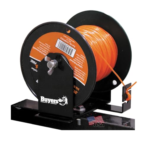Buyers Products LT40 Weed Wacker Commercial Trimmer Line Holder w/Mounting Hardware & Low Profile Steel Bracket Supports 3 Pound Spools, Made In The