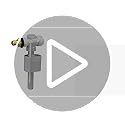 VeeBath Toilet Flush Button Replacement, Dual Double Flush System Oval Push Button for Ideal Cistern Tank