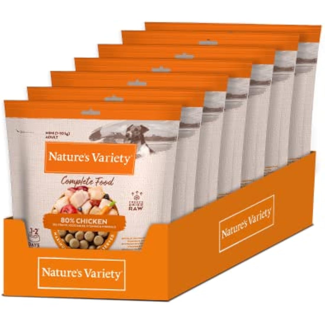 Nature's Variety Complete Freezed Dried Food Chicken for Dogs Mini & Small - Case 7 x 120 g