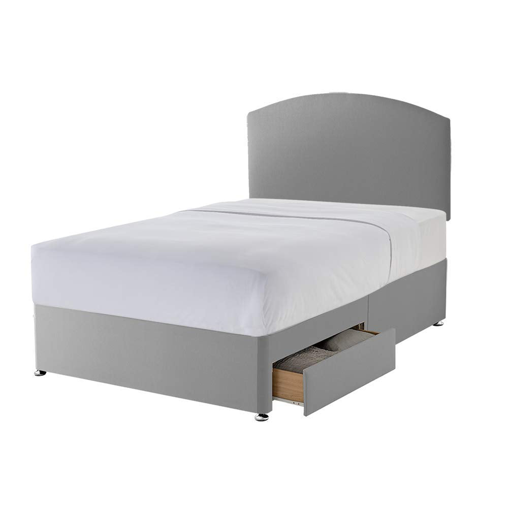 Silentnight Selene Upholstered Headboard, Slate Grey Fabric, Double