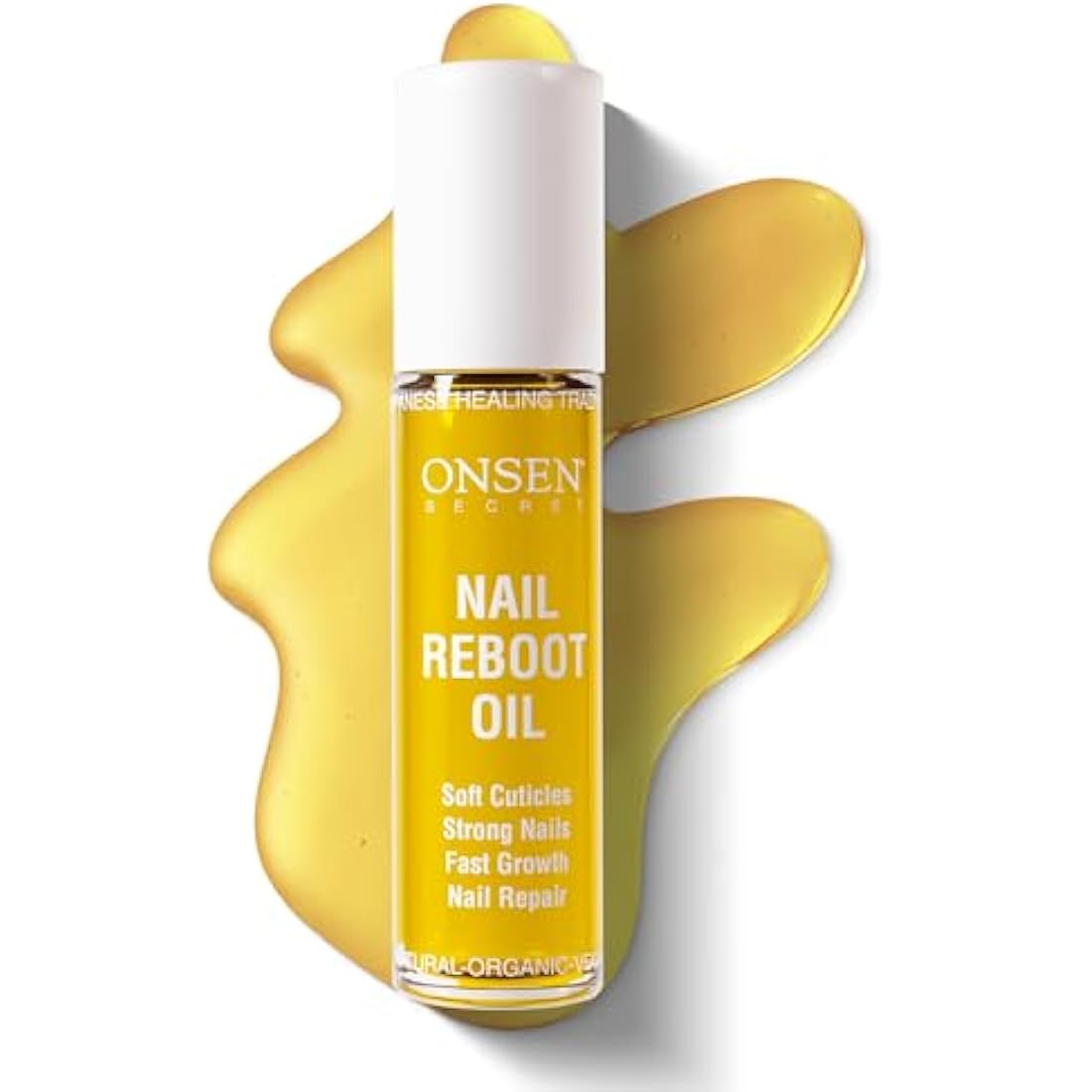 Organic Cuticle Oil for Nails - USA Made - Japanese Treatment for Damaged Nails - Natural Nail Cuticle Repair - Visible Results For Perfect Results - Nail Strengthener and Growth Reboot Oil 10ml