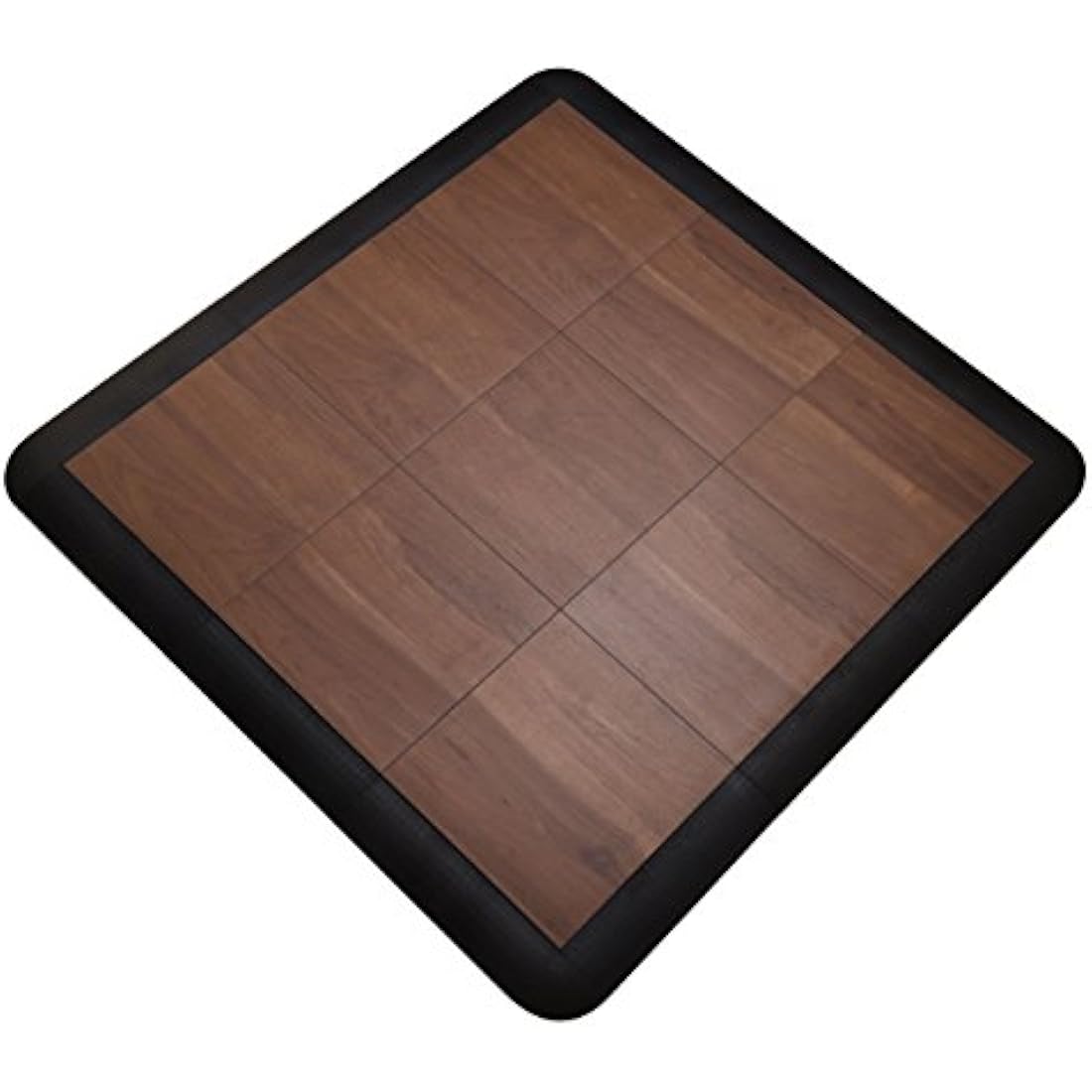 SnapFloors 3X3DKMAPLEFLOOR Modular Dance Floor Kit (3' x 3'), DARK MAPLE, 21 Piece