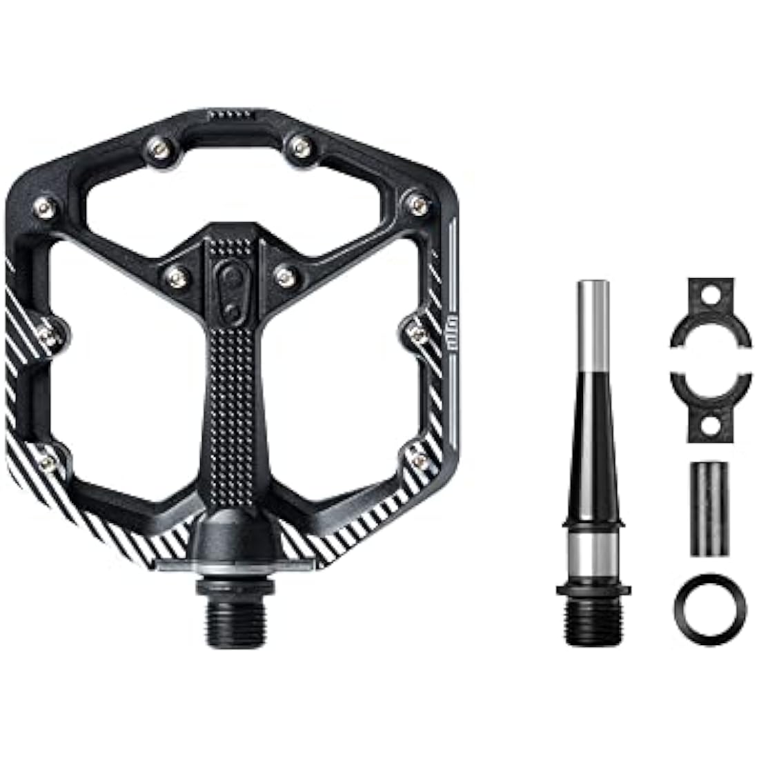 Crankbrothers Stamp Flat Pedal for BMX/MTB Bike - Bicycle Pedal, Minimalist Profile, Adjustable Grip
