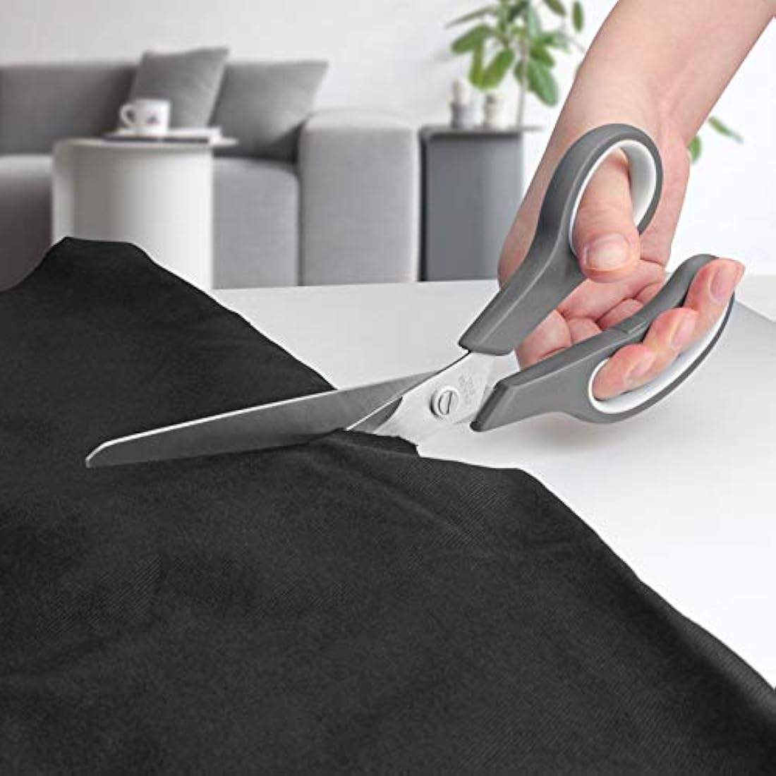 KUONIIY Scissors Ultra Sharp Blades Soft Comfort-Grip Handles Multi-Purpose Scissors Set of 5