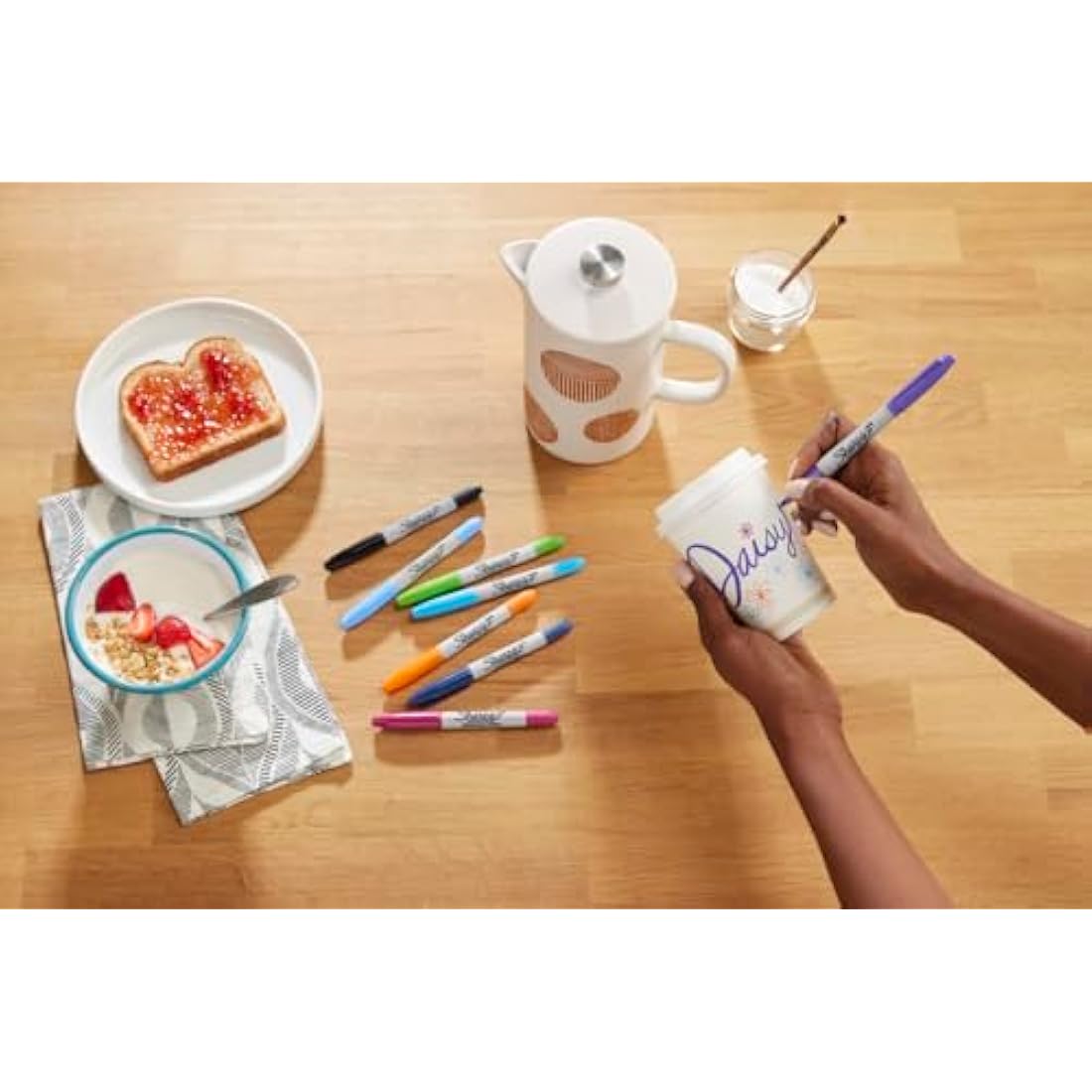 Sharpie Twin Tip Permanent Markers | Fine & Ultra-Fine Points | Assorted Colours | 8 Marker Pens