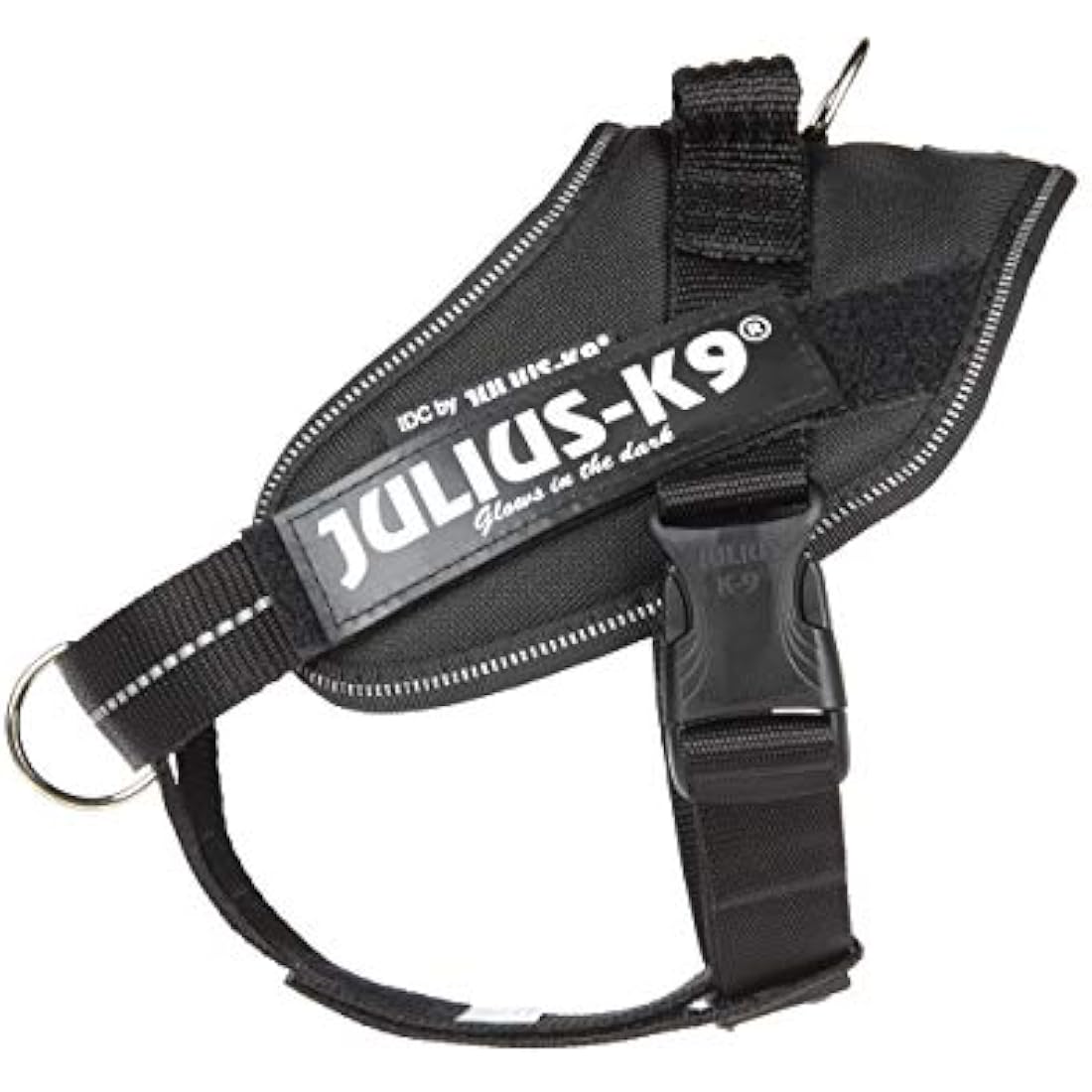 Julius-K9 Dog Harness with Front Control Belt, Black, S/Mini