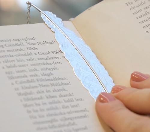Toirxarn Silver Feather Bookmark - Thoughtful Mother’s Day Gifts for Mum, Unique Birthday Presents for Women & Book Lovers, Sentimental Keepsake with 3D Butterfly Charm in Handmade Gift Box