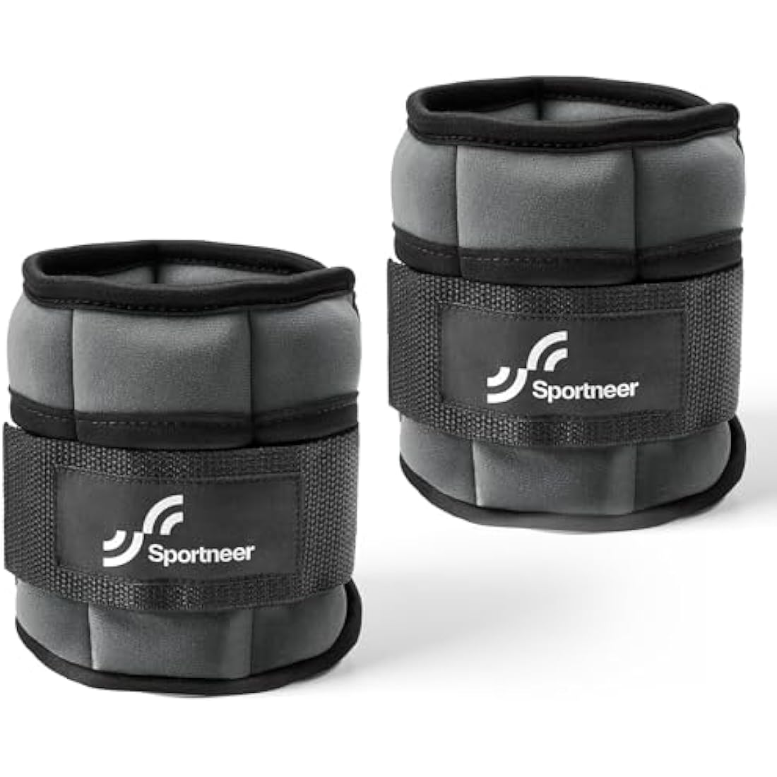 Sportneer Adjustable Ankle Weights Set: Leg Weights, Ankle Weight Wrist Weight Straps, 0.45-1.6kg for Per Ankle, 0.9-3.2kg for a Pair