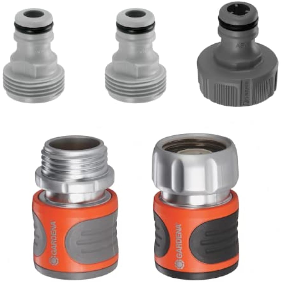 Gardena 39042-BK Hose Connector Set-Premium Metal, 1