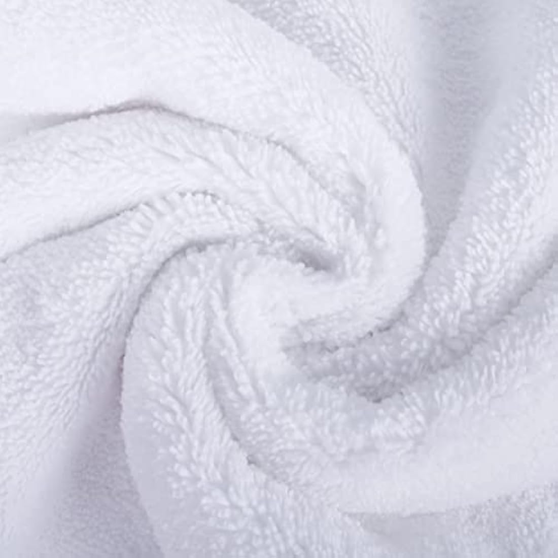POLYTE Quick Dry Lint Free Microfibre Bath Towel, 76 x 145 cm, Pack of 4 (White)