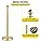 VEVOR Stainless Steel Barrier Post Rope Delivery Stand Ball Head 3 Red Velvet Ropes Golden Column 4 Pack Crowd Control Barriers