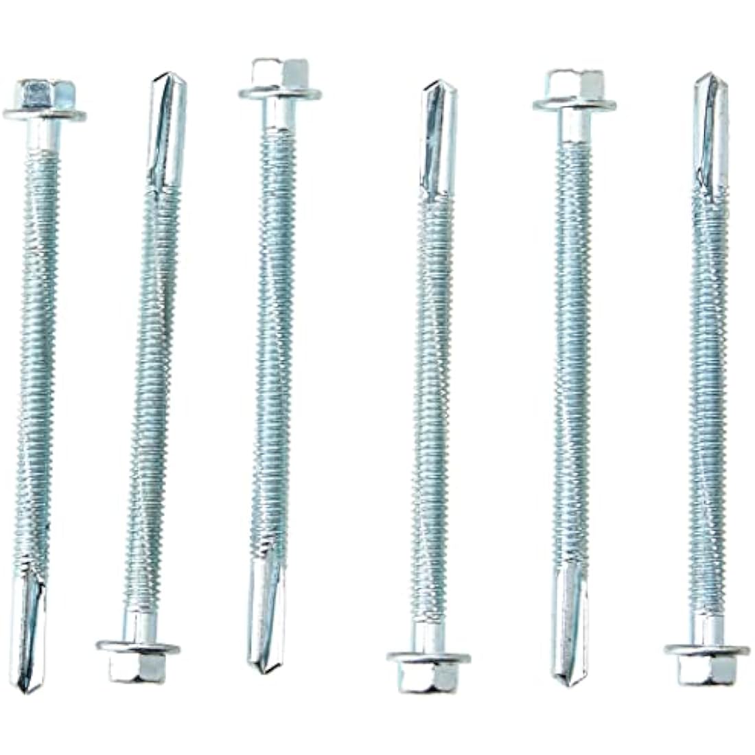 TIMCO Metal Construction Heavy Section Screws - 5.5 x 80mm - Hex - Self-Drilling - Zinc