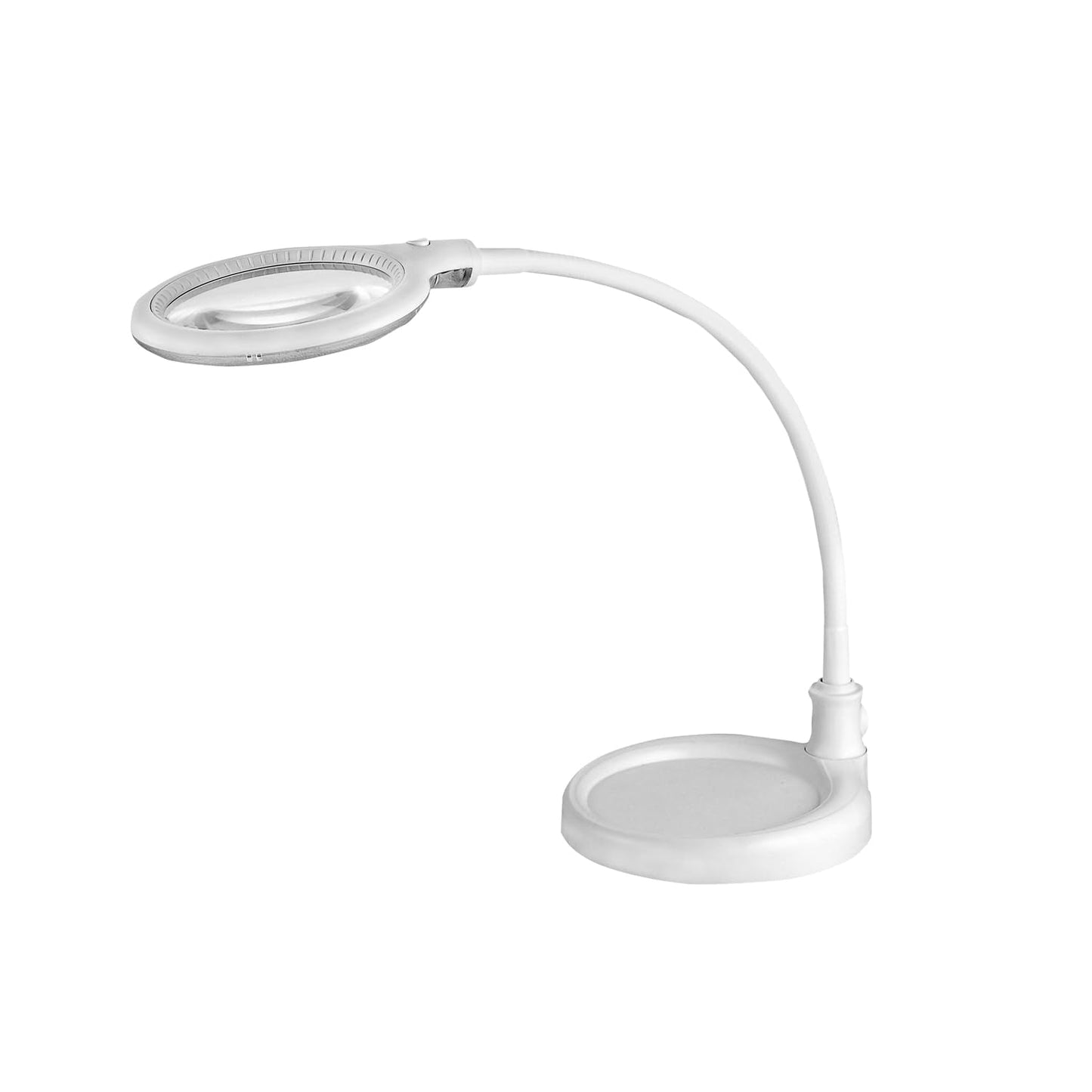 Lumeno 6805WS Magnifying lamp, 30 SMD LEDs, 6 watts, 480 Lumen, 5 dioptres, LED clamp lamp with 100 mm Real Glass Lens, for Beauty Salons, Cosmetics,