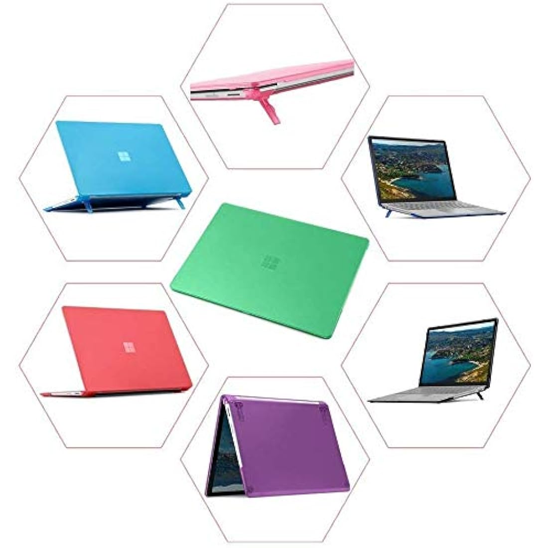 mCover Hard Case Only Compatible with 13.5-inch Microsoft Surface Laptop 1/2 / 3/4 with Metal Keyboard (Not for Alcantara Keyboard) - Clear