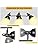Unikcst LED Spot Lights Black Light Fittings Rotatable 3 Way Retro Spotlights Ceiling E14 240V for Kitchen Living Room Bedroom (No Bulbs)