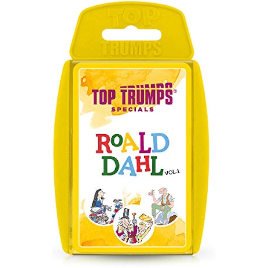 Top Trumps Roald Dahl Vol.1 Specials Card Game, play with gloriumptious characters from Matilda, The BFG, Charlie and the Chocolate Factory and Willy Wonka, gifts for boys and girls aged 6 plus