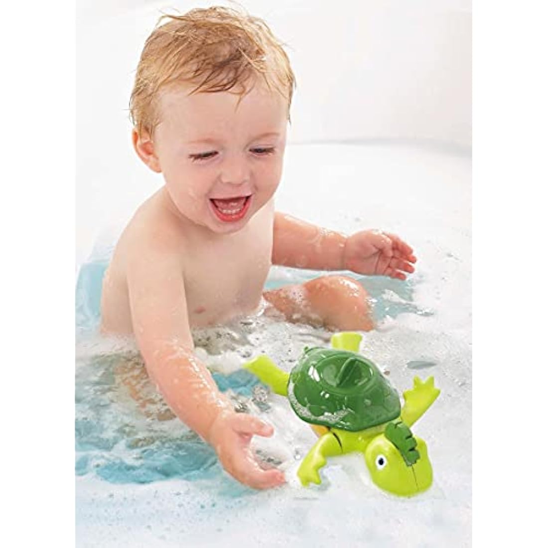 Toomies Swim & Sing Turtle Baby Bath Toy | Interactive Educational Toy with Music and Sounds | Water Play Toys for Boys & Girls 1,2, 3+ Year Olds, Green