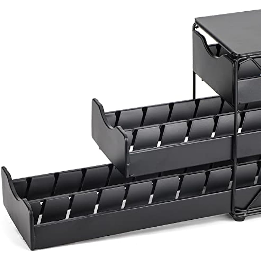 Bagoo Coffee Pods Holder for Nespresso Vertuoline Drawer Multi Tier for Vertuo Capsules Storage (3 Tier)