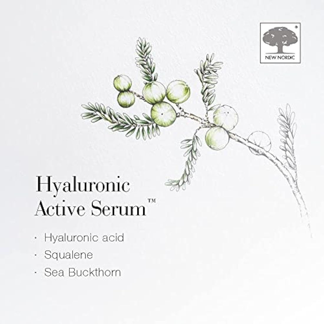 New Nordic Hyaluronic Active Serum with Hyaluronic Acid to Help Hydrate & Firm Skin - Reduces the Visibility of Wrinkles - Odour Free - 30ml