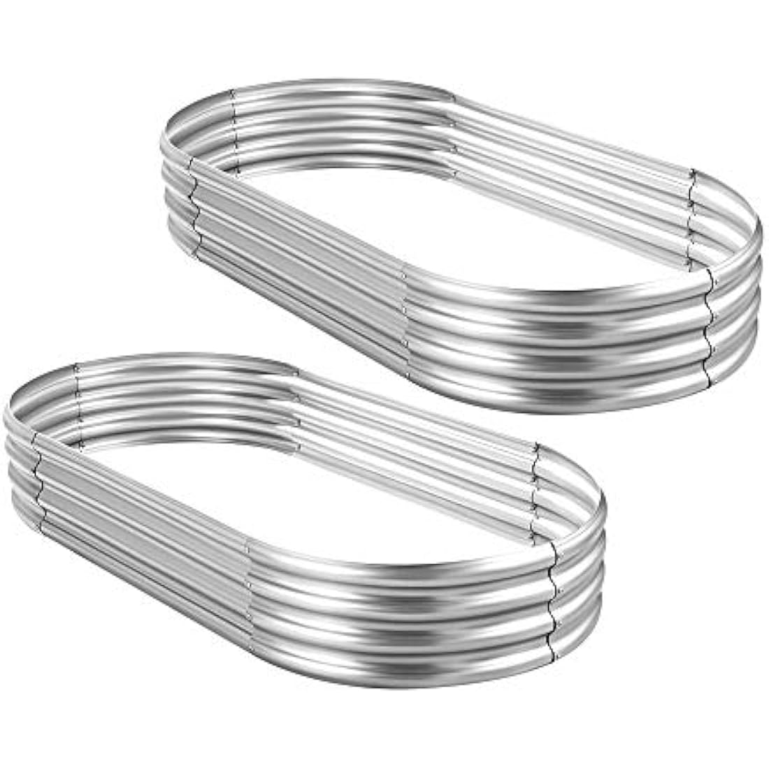 Land Guard 6ft Metal Raised Garden Bed，2 Pcs Galvanized Planter Raised Beds for Vegetables…………