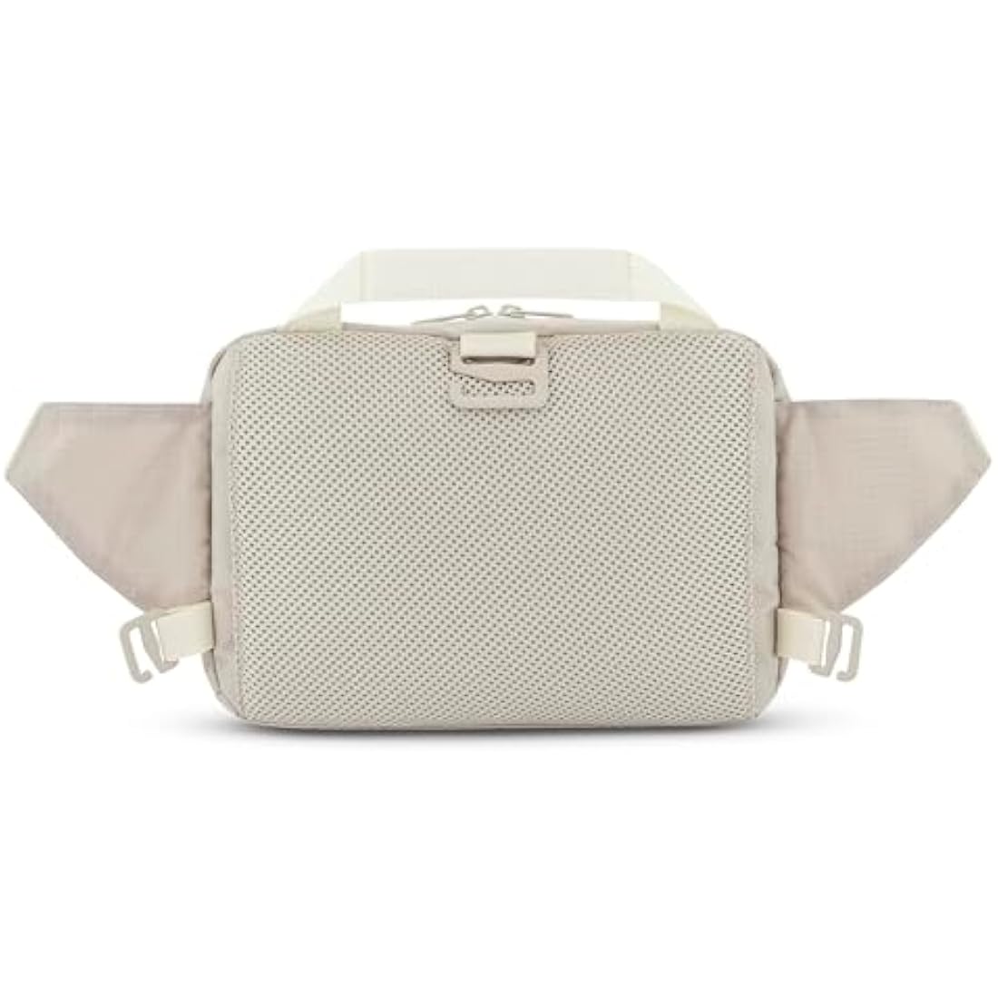 Johnny Urban Bum Bag Beige - Travis - Large Waist Bag for Travel Hiking Outdoor - Breathable Airmesh & Adjustable Strap - Many Pockets with Zippers - Accessory Add On for Backpack
