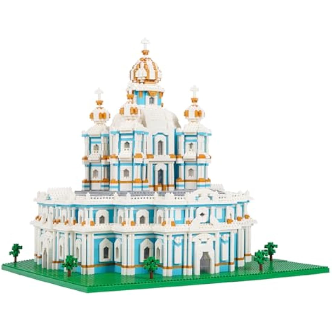 LULUFUN Smolny Cathedral Building Block Set, World Famous Architecture Model Toys, Micro Mini Blocks Kit for Hobbyists, Gift for Adults and Children 3737pcs