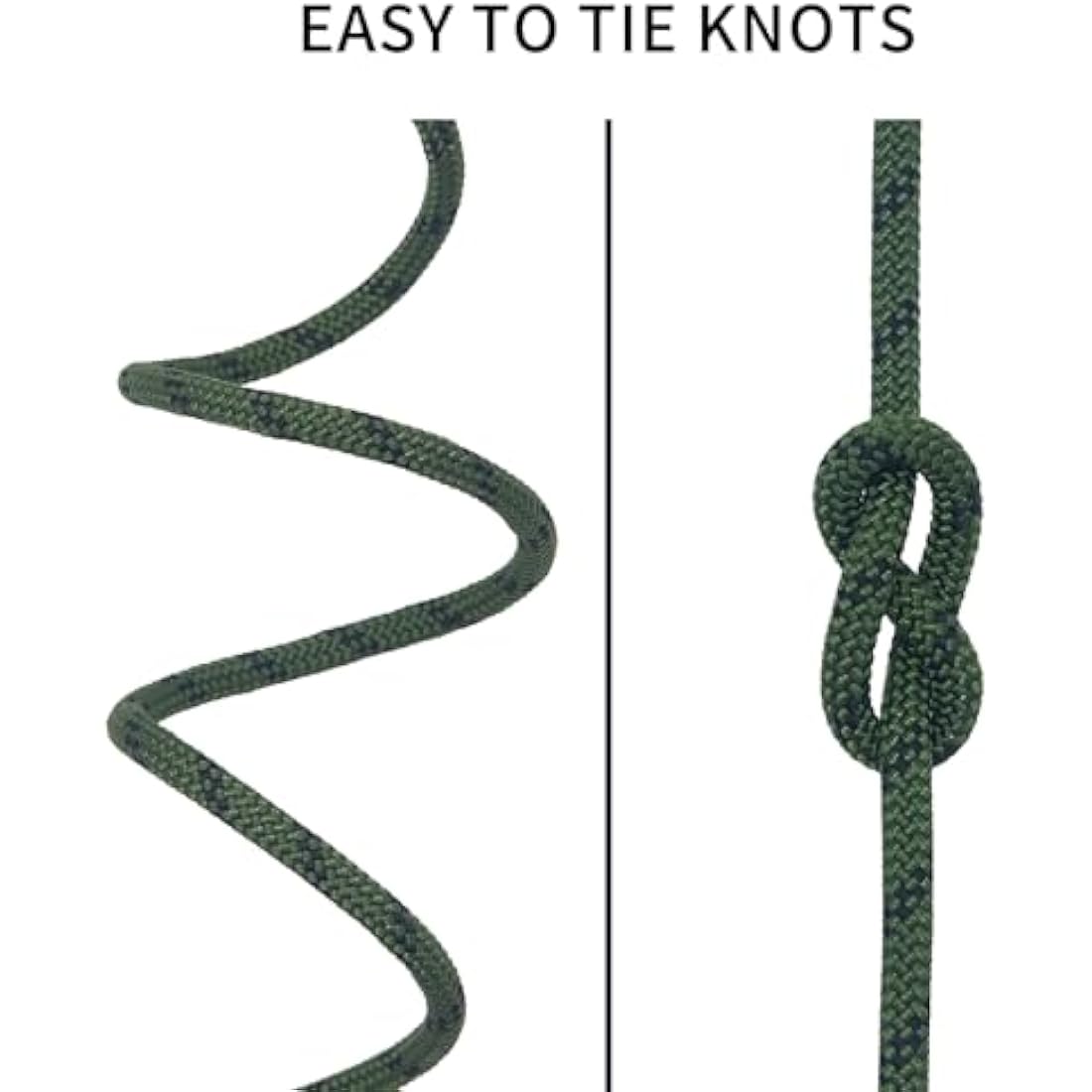 NewDoar Outdoor Rope 14KN/18KN 8mm/10mm High Strength Accessory Cord Rope Double Braid Multifunctional Cord for Camping, Hiking, Fishing, Hauling Loads, Hammocks,Tents