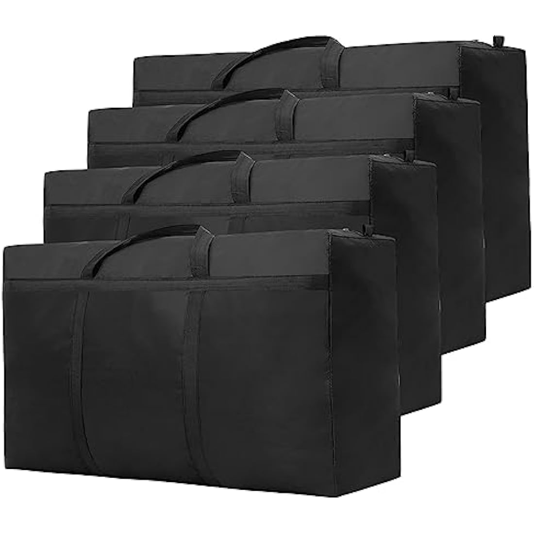 4 Pack 180L Large Moving Boxes Heavy Duty, Extra Large Storage Bags for Clothes,Strong Packing Boxes for Moving House,Duvet,Bedding,Underbed,Blankets