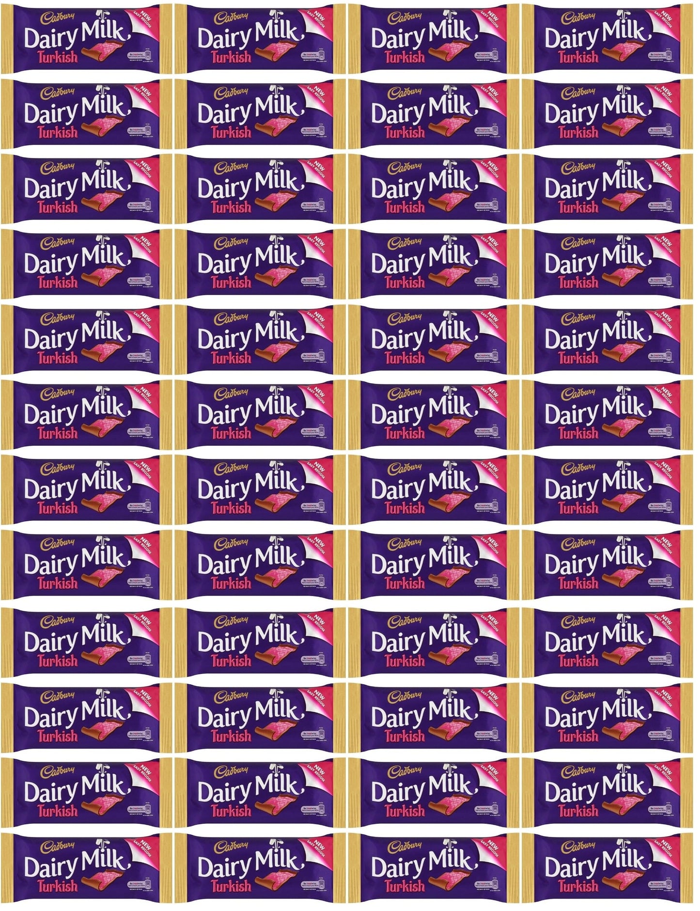 48 x Cadbury Dairy Milk Turkish Chocolate Bar 47G