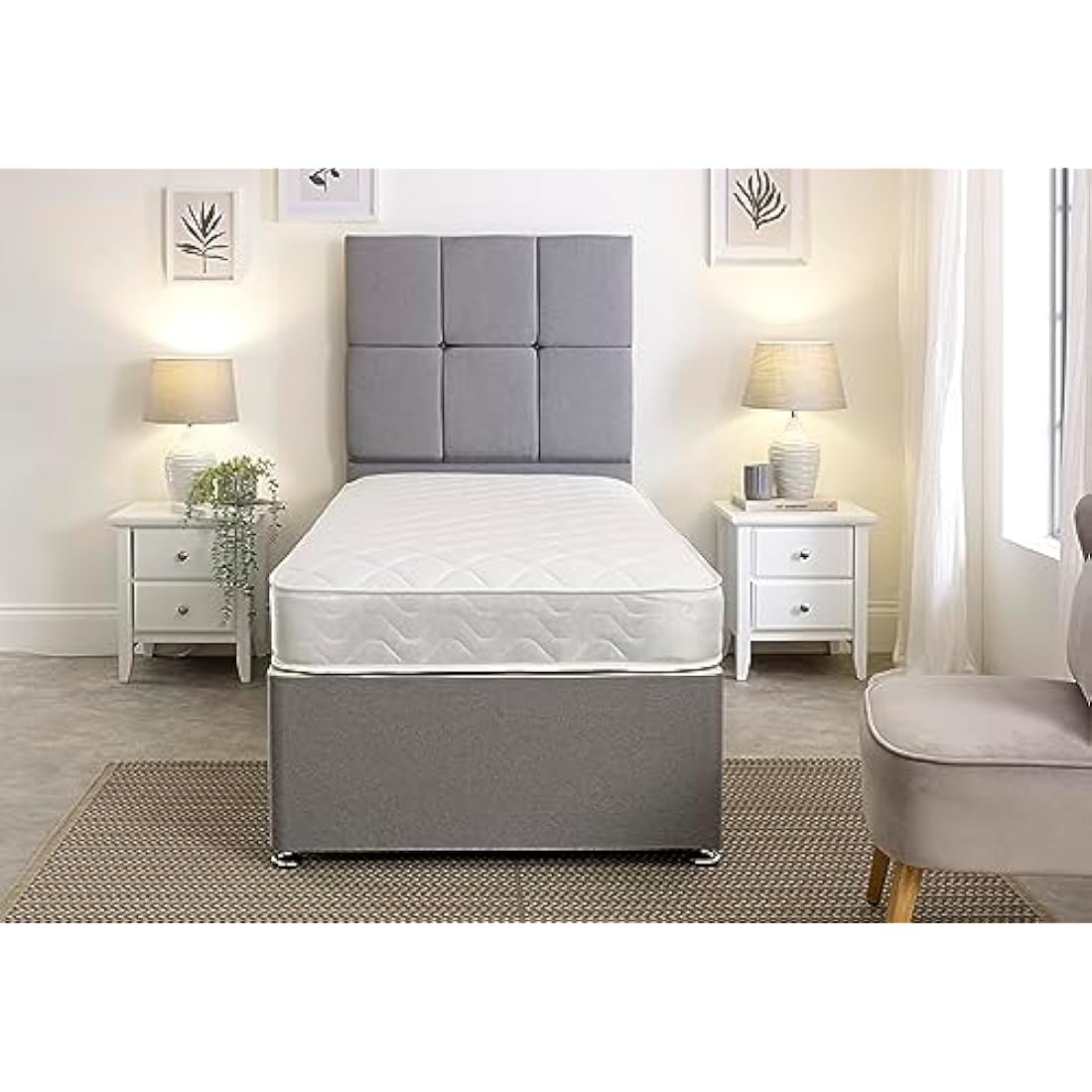 Starlight Beds Cooltouch Classic Open Flame Sprung Hybrid Memory Foam Maximum Value Mattress 18cms Deep, 3ft Single 90cmx190cm