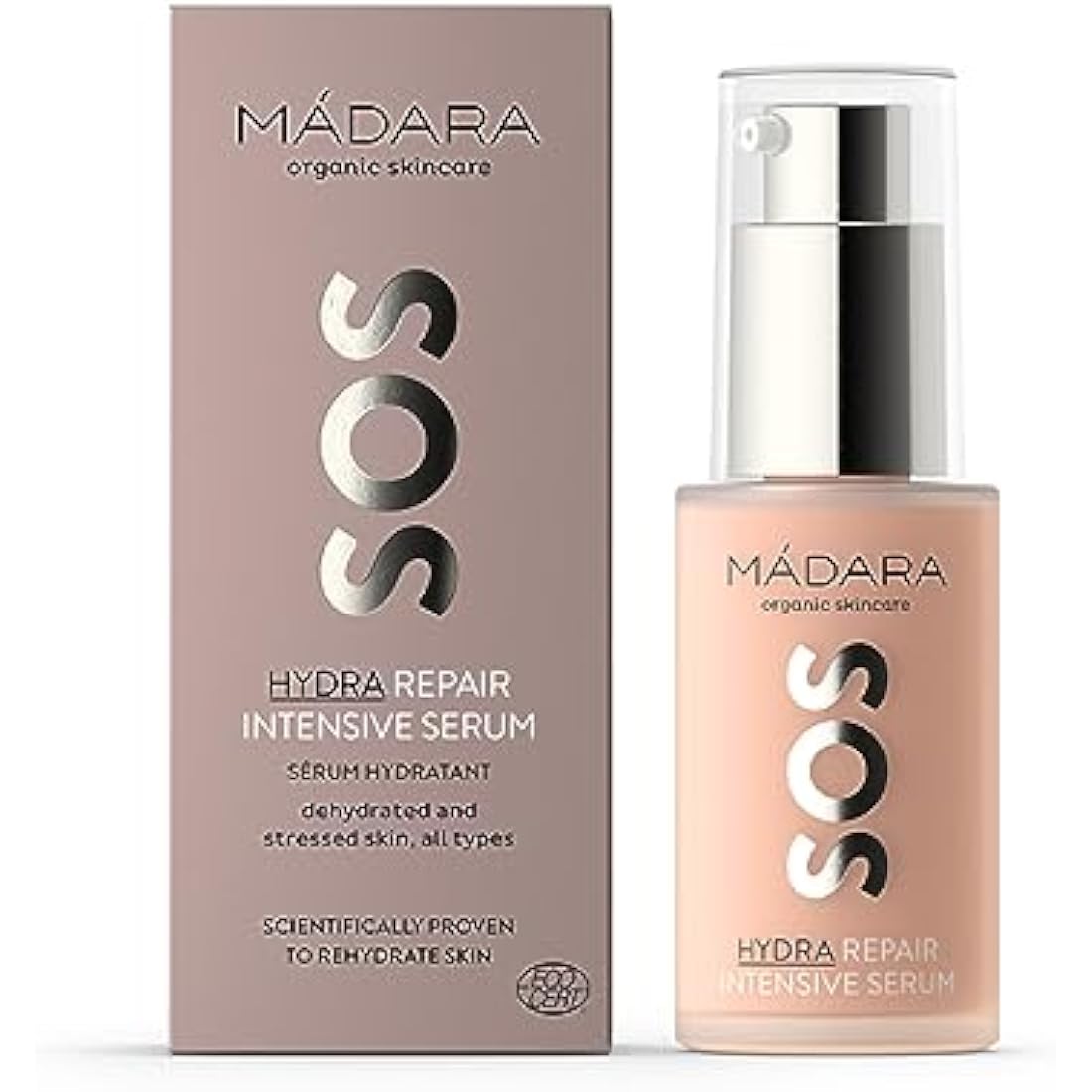 MADARA Organic Skin Care SOS HYDRA Repair Intensive Serum – 30ml | Deep Hydration for Stressed & Dry Skin