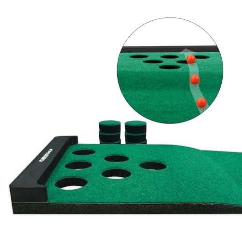 KOFULL Putting Green - Indoor/Outdoor Golf Practice Mat (Free 2 Putters + 6 Balls), 327 x 50CM
