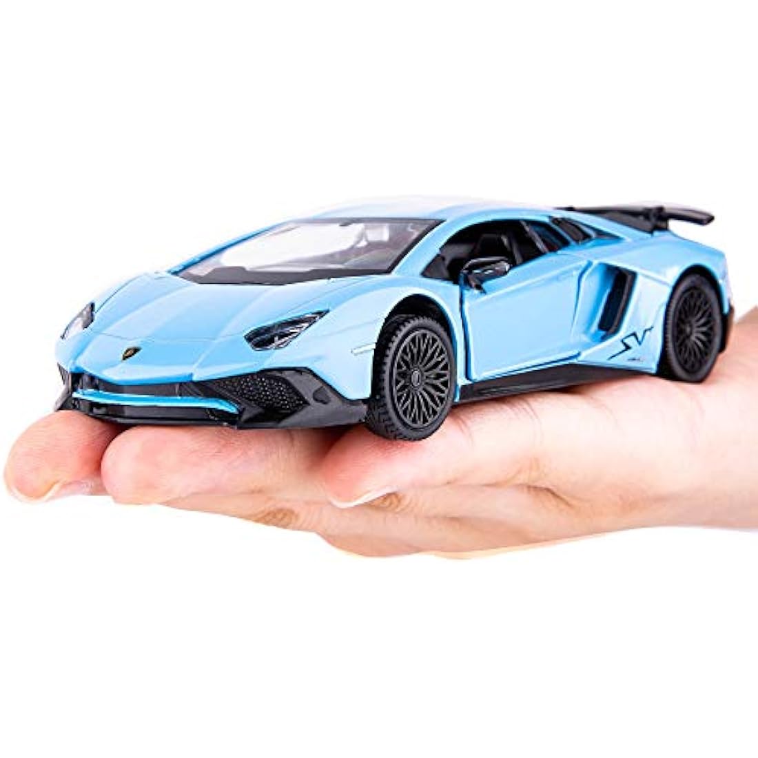 TGRCM-CZ 1/36 Scale Lamborghini Aventador LP700-4 Casting Model Car, Zinc Alloy Pull Back Vehicles Toy Car for Toddlers Kids Boys Girls Gift (Blue)