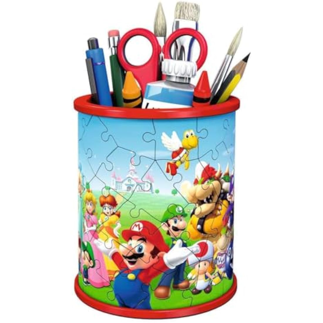 Ravensburger Super Mario Brothers Pencil Pot 3D Jigsaw Puzzles for Kids Age 6 Years Up - 54 Pieces - No Glue Required
