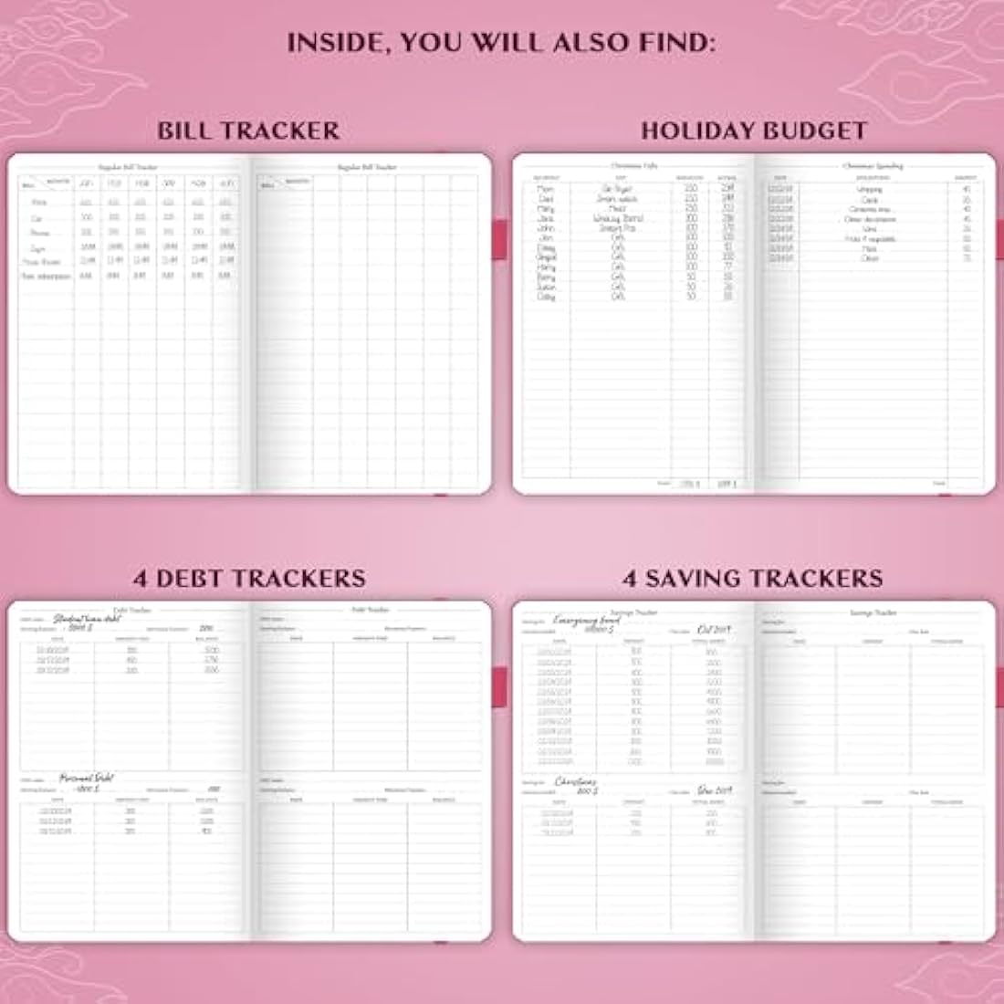 Legend Budget Planner – Financial Organizer Book. Money Account & Expense Tracker Notebook Journal for Household Monthly Budgeting (Hot Pink)