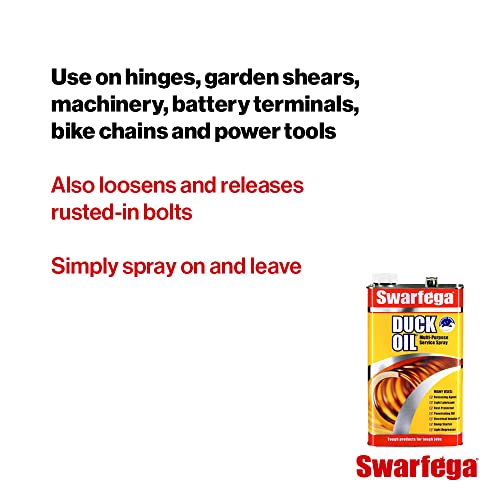 Swarfega Duck Oil Multi-Purpose Lubricant, Rust Protector, Releases Rusty Bolts, Light Degreaser, Silicone Free, 5L Can